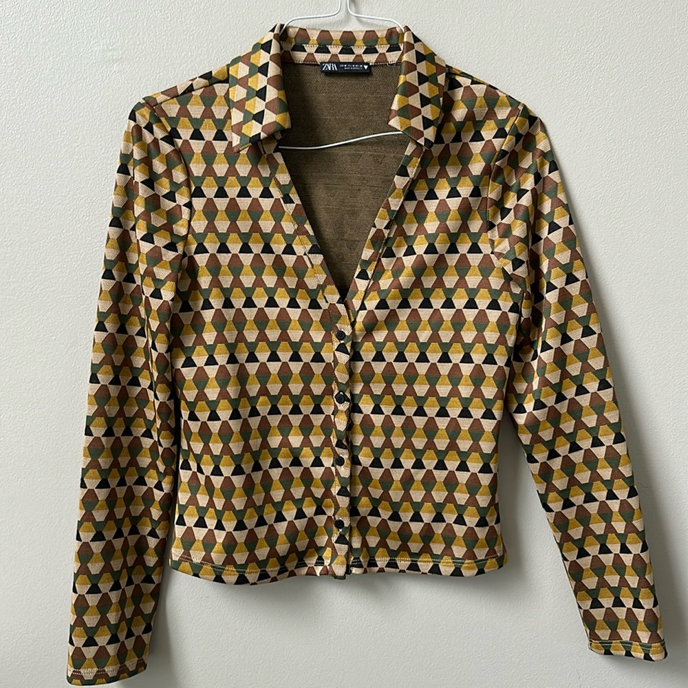 Zara button-up top